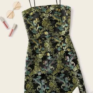 Foiled Mini dress